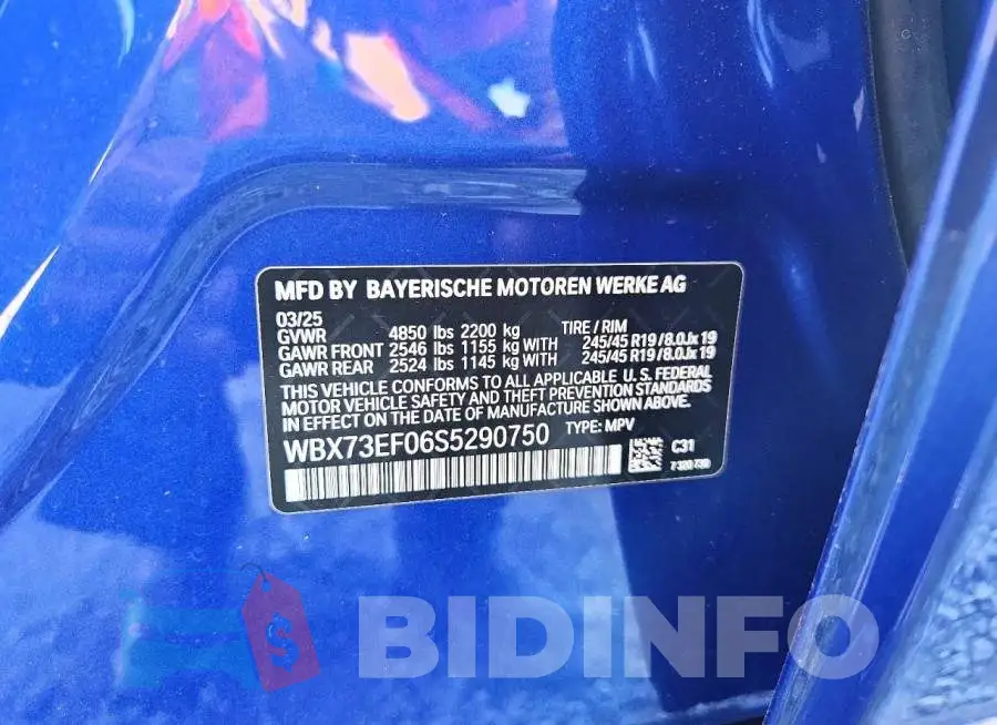 WBX73EF06S5290750 Photo# 14