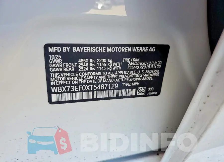 WBX73EF0XT5487129 Photo# 14