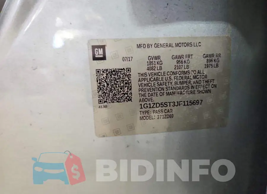 1G1ZD5ST3JF115697 Photo# 12