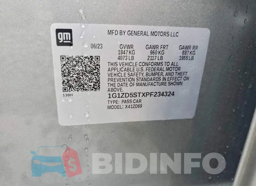 1G1ZD5STXPF234324 Photo# 13