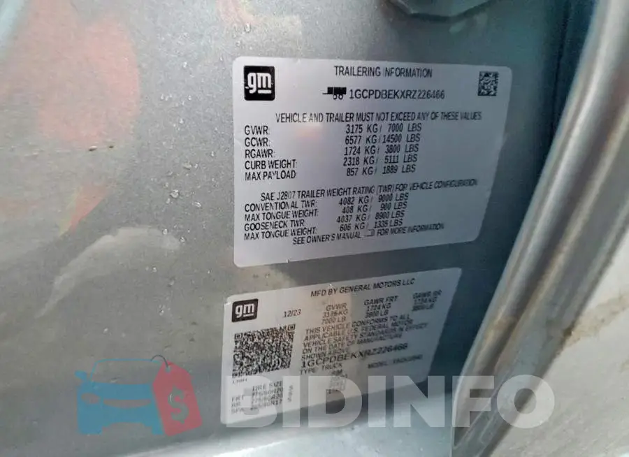 1GCPDBEKXRZ226466 Photo# 12
