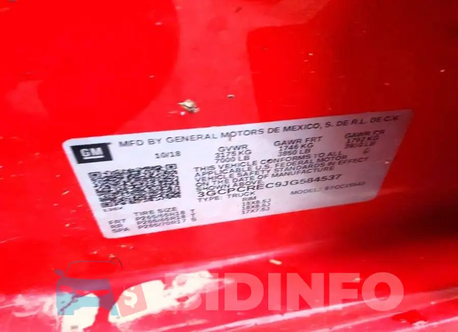 3GCPCREC9JG584537 Photo# 12