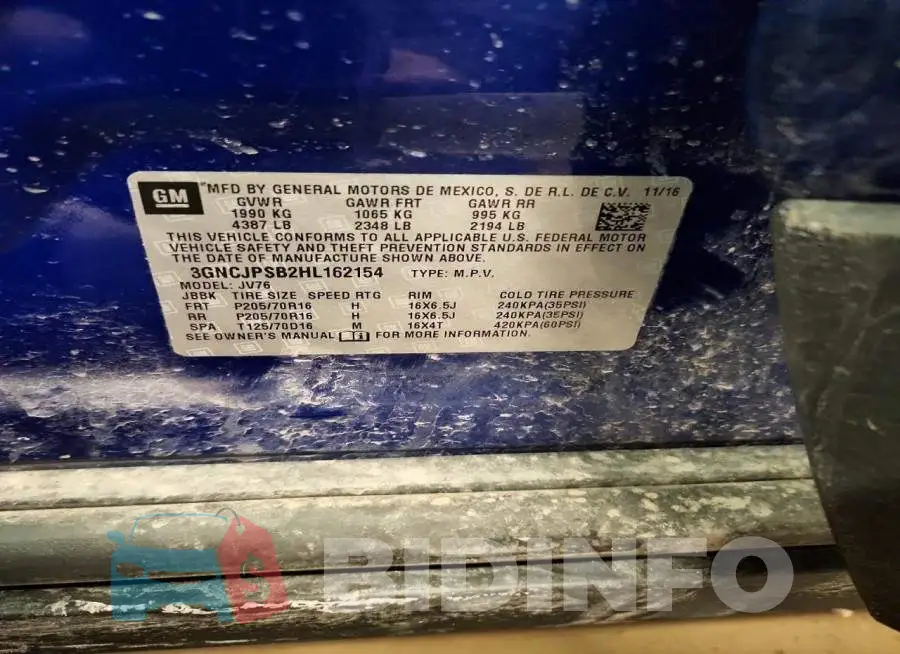 3GNCJPSB2HL162154 Photo# 13