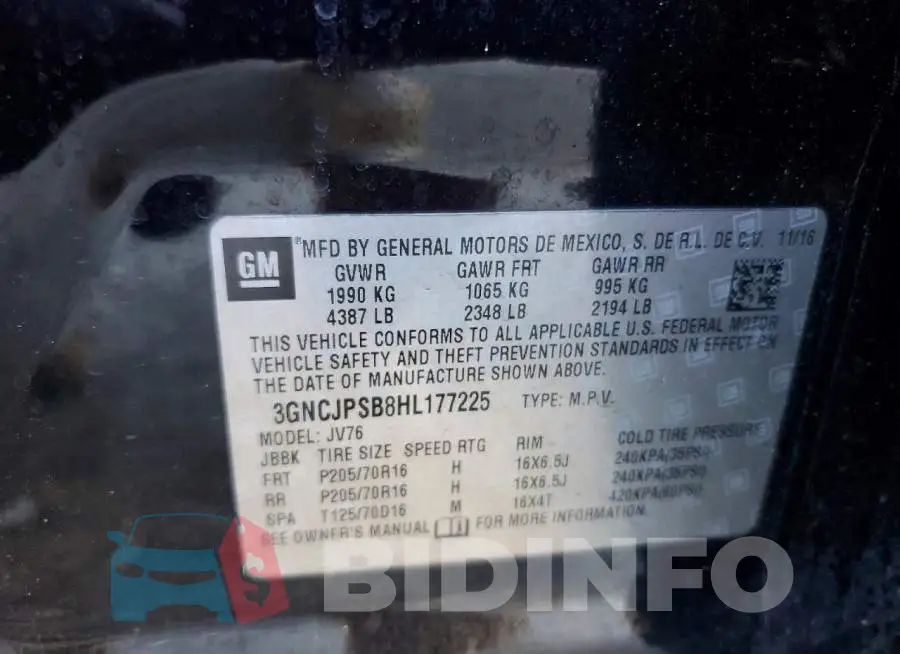3GNCJPSB8HL177225 Photo# 13