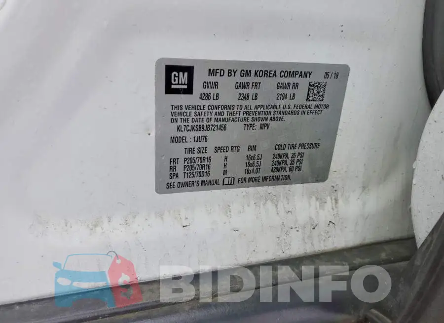 KL7CJKSB9JB721456 Photo# 13