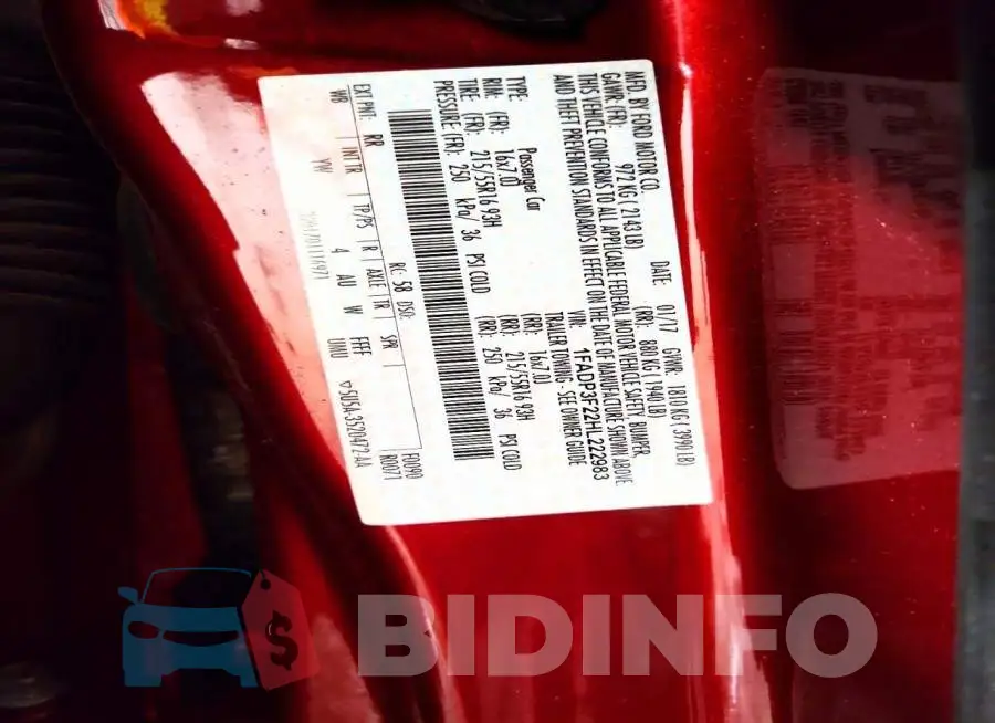1FADP3F22HL222983 Photo# 12