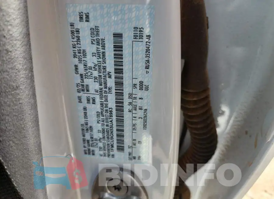 1FMCU9GN5SUA78983 Photo# 13