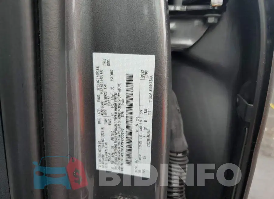 1FTEW1CPXPFD33848 Photo# 13