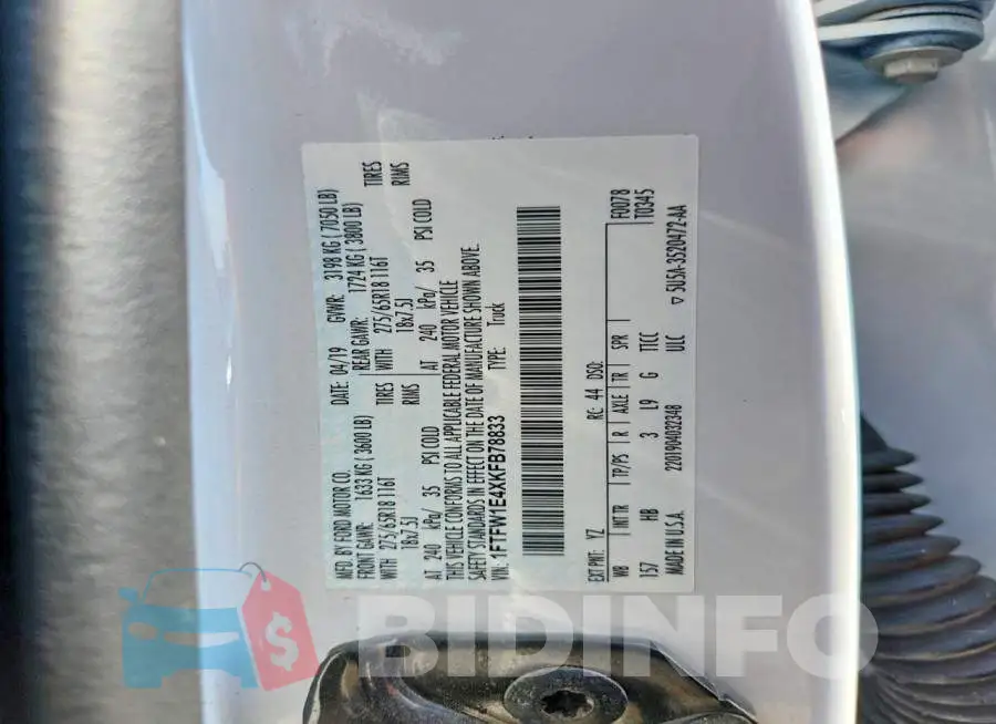 1FTFW1E4XKFB78833 Photo# 13