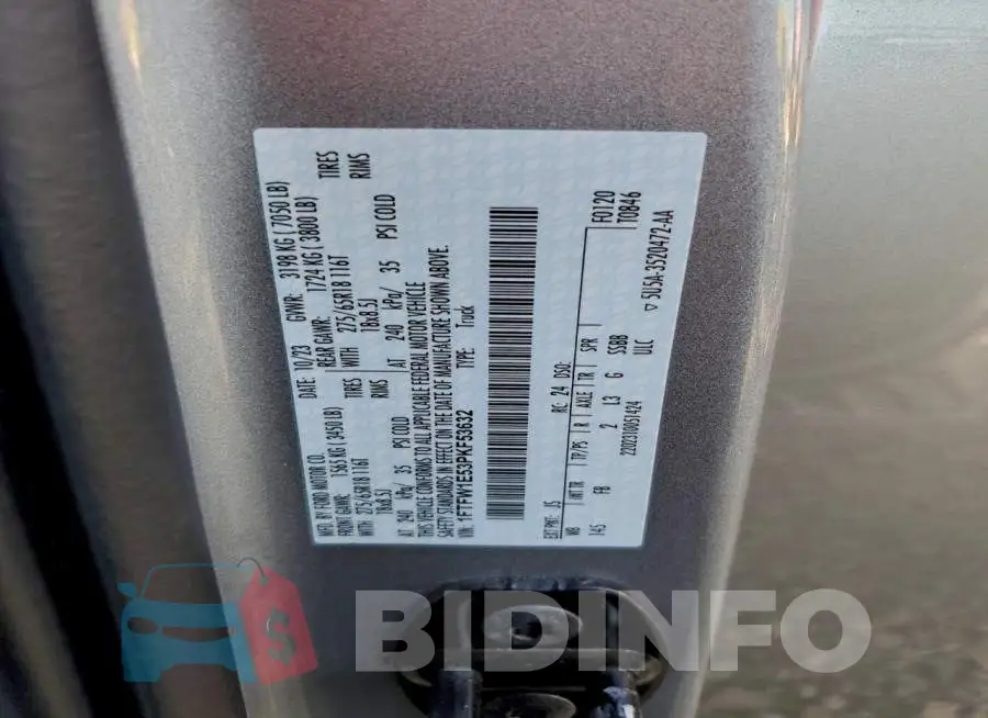 1FTFW1E53PKF53632 Photo# 12