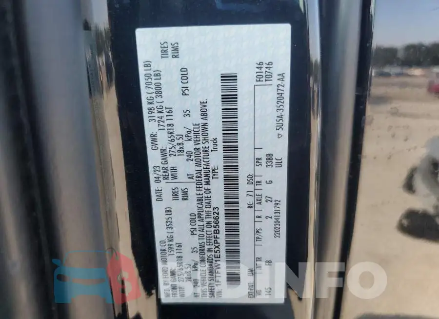 1FTFW1E5XPFB56623 Photo# 12