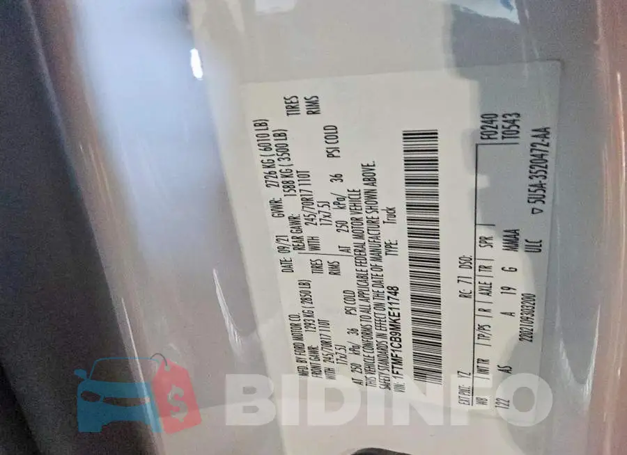 1FTMF1CB9MKE11748 Photo# 12