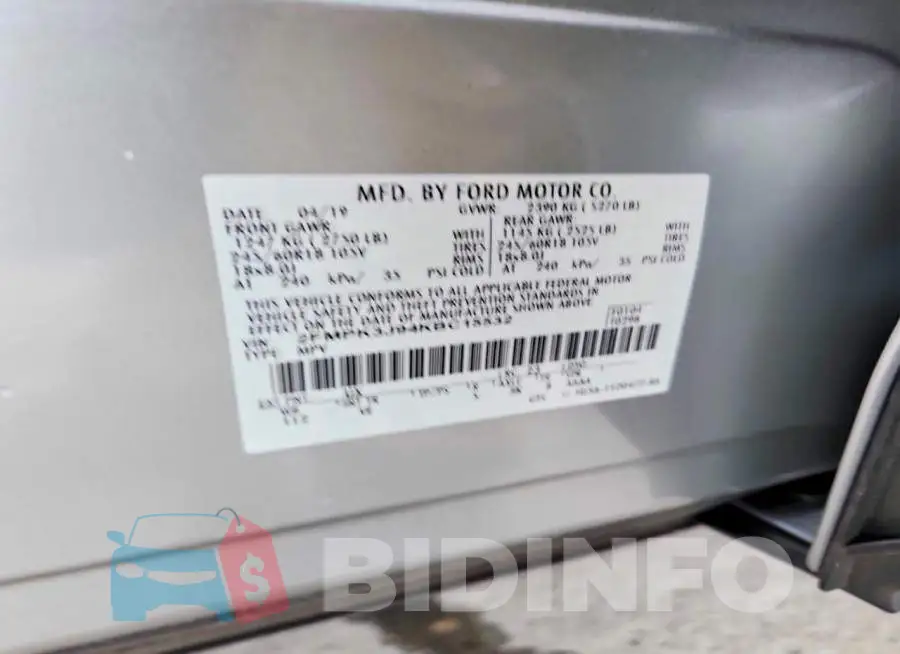 2FMPK3J94KBC15532 Photo# 13