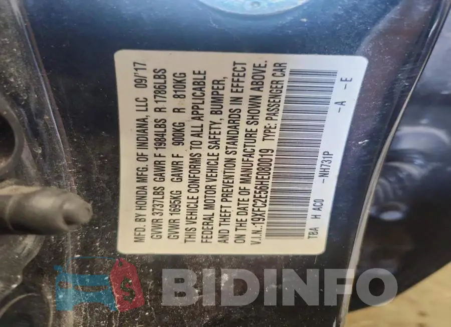 19XFC2E56HE080019 Photo# 12