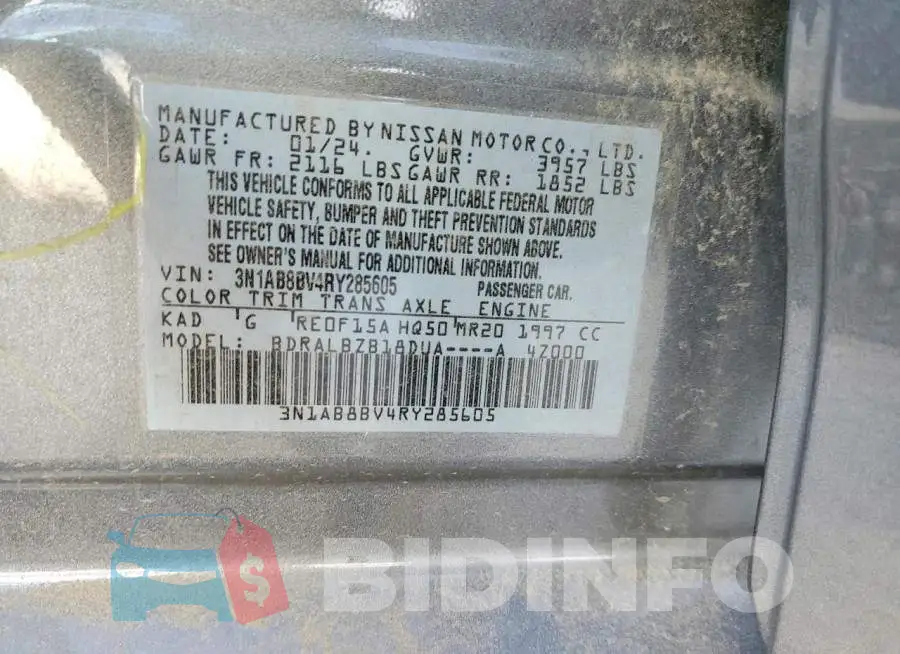3N1AB8BV4RY285605 Photo# 12