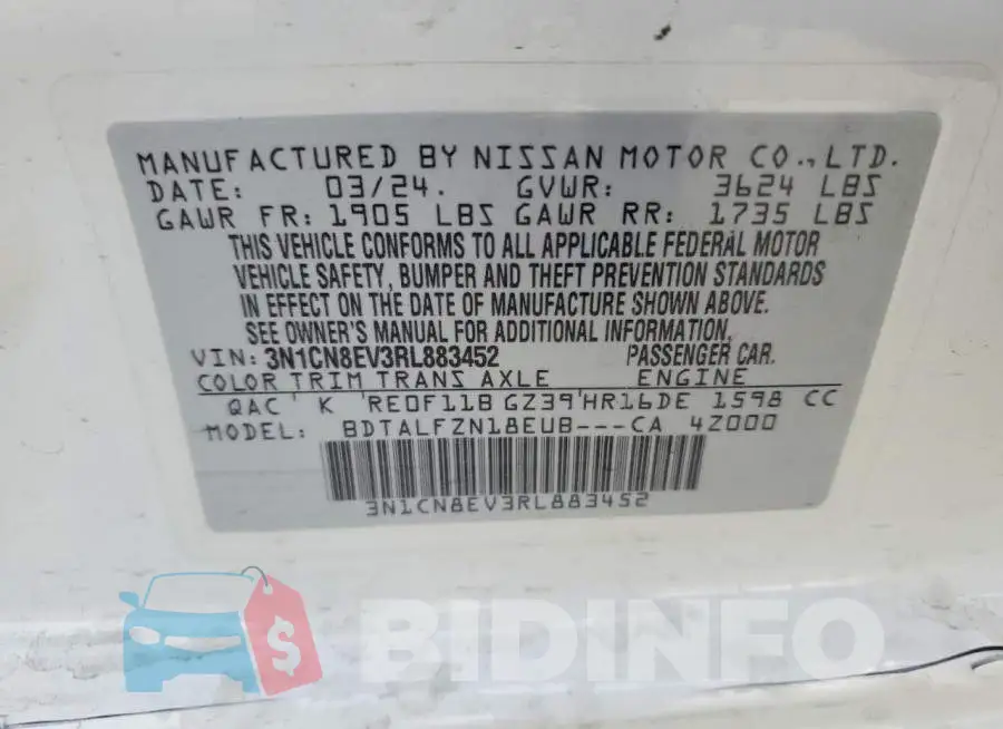 3N1CN8EV3RL883452 Photo# 12