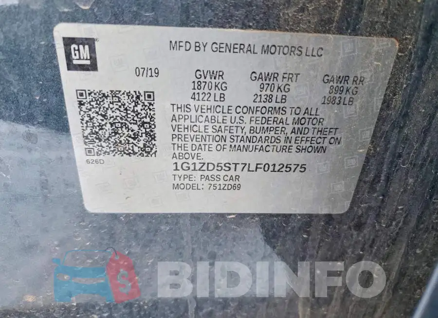 1G1ZD5ST7LF012575 Photo# 12