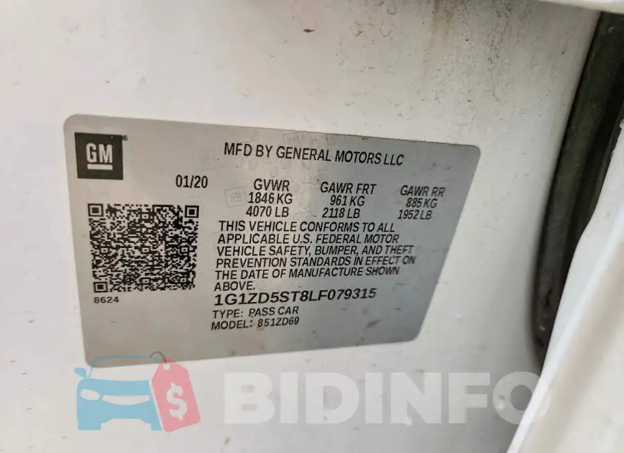 1G1ZD5ST8LF079315 Photo# 12