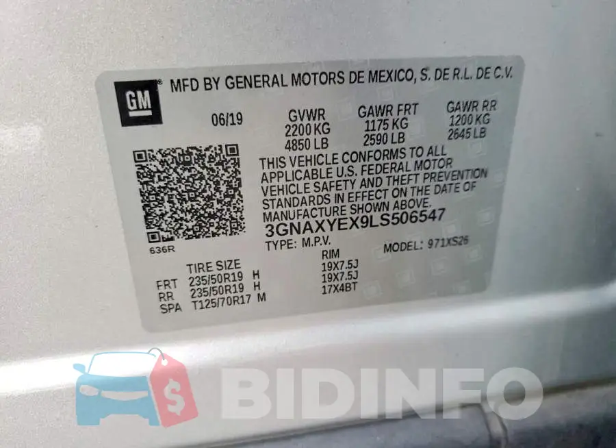 3GNAXYEX9LS506547 Photo# 12