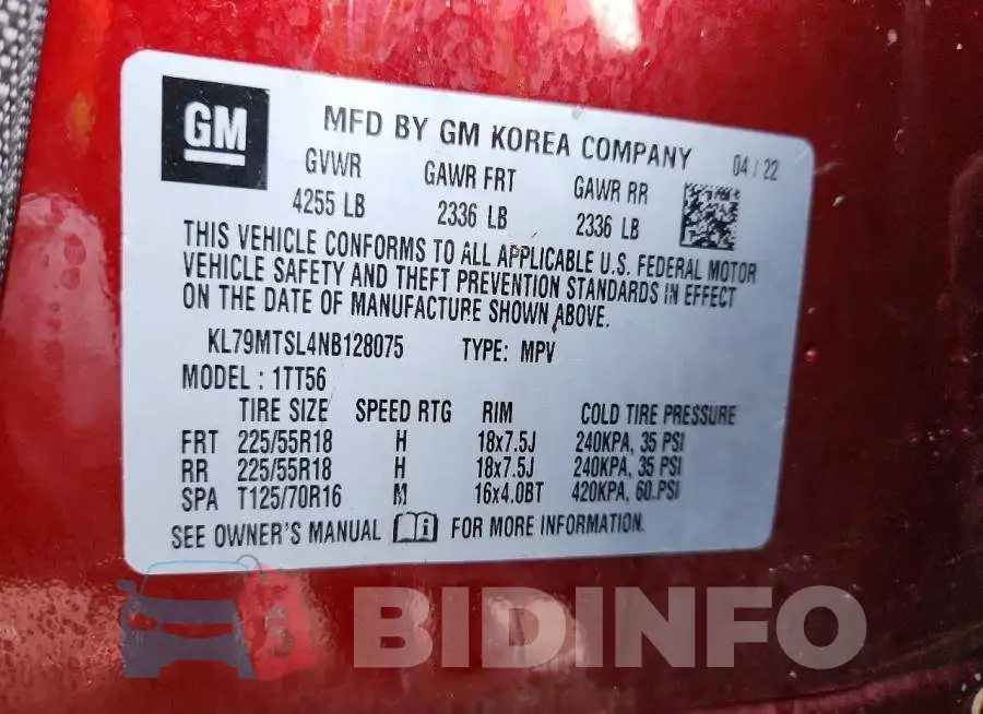 KL79MTSL4NB128075 Photo# 13