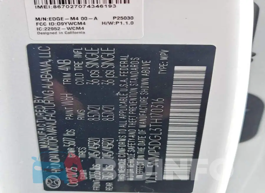 5NMP5DGL3TH170316 Photo# 13