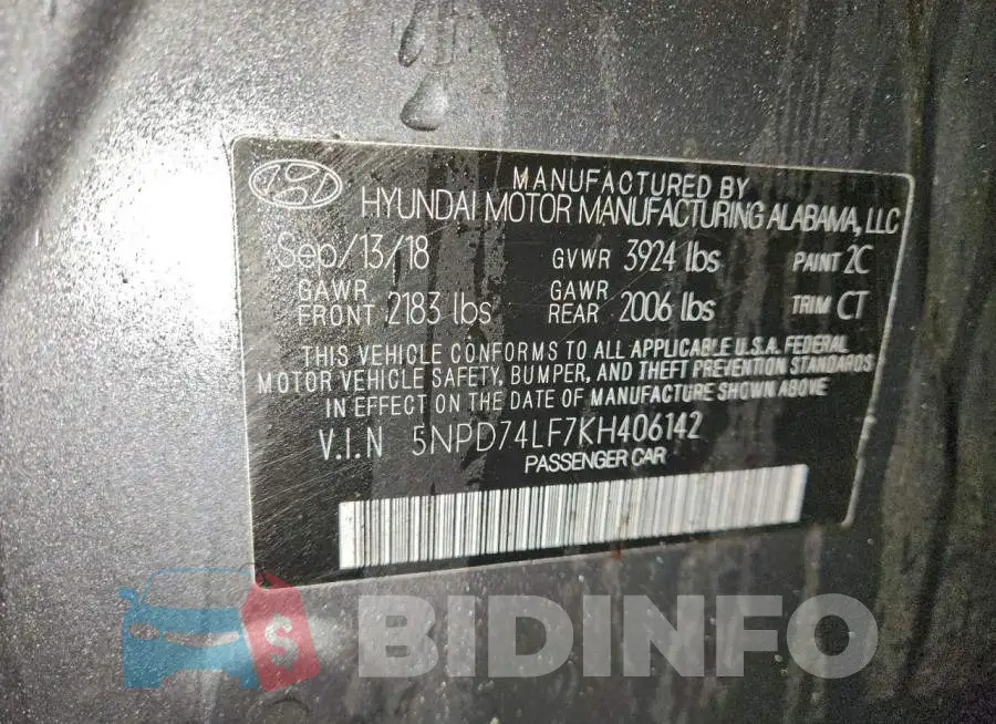 5NPD74LF7KH406142 Photo# 12