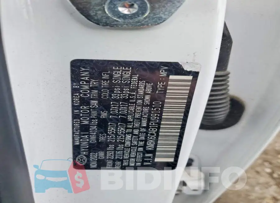 KM8K6CAB1PU991510 Photo# 13