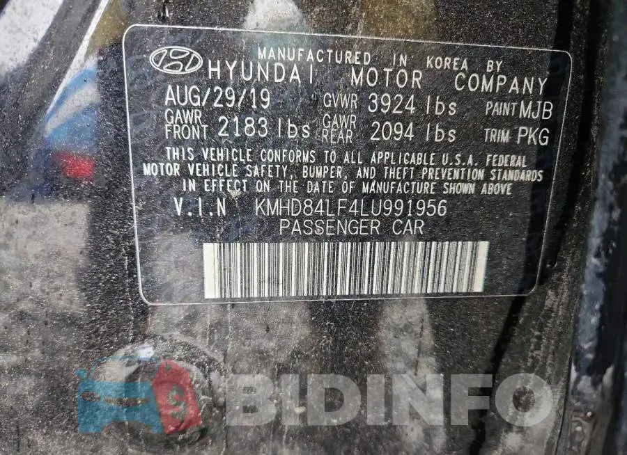 KMHD84LF4LU991956 Photo# 12