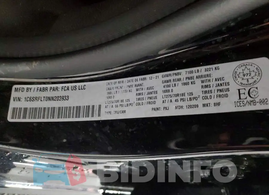 1C6SRFLT0NN203933 Photo# 12