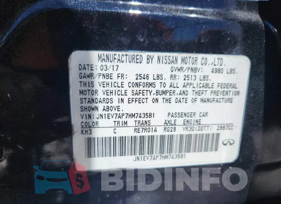JN1EV7AP7HM743581 Photo# 12