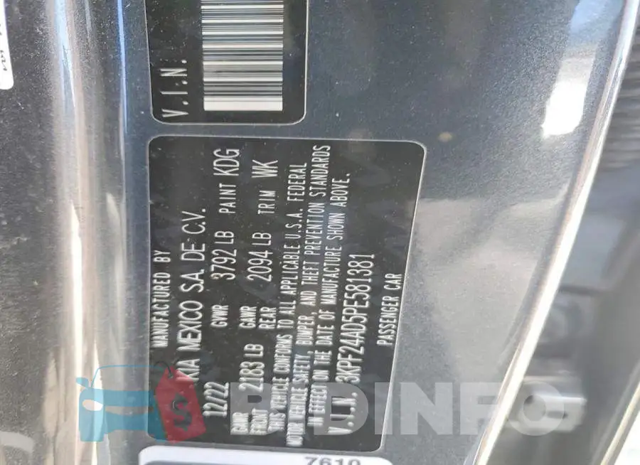 3KPF24AD5PE581381 Photo# 12