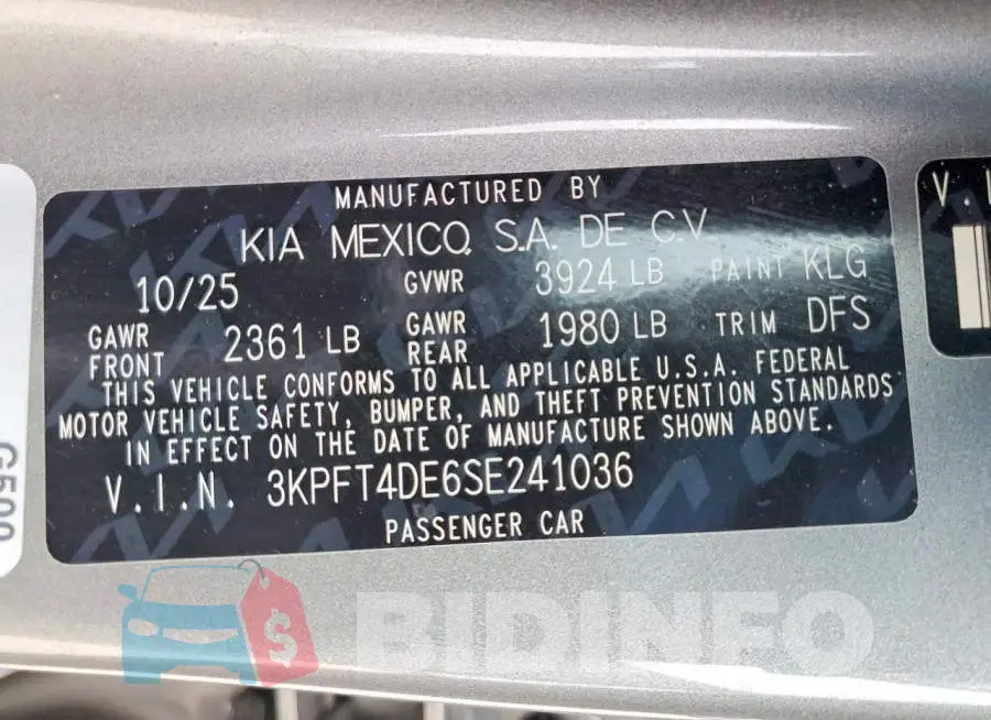 3KPFT4DE6SE241036 Photo# 13