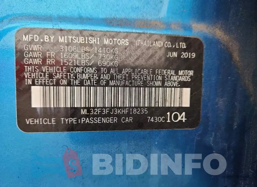 ML32F3FJ3KHF18235 Photo# 12