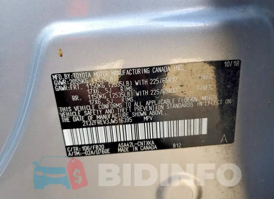 2T3ZFREV3JW516395 Photo# 14