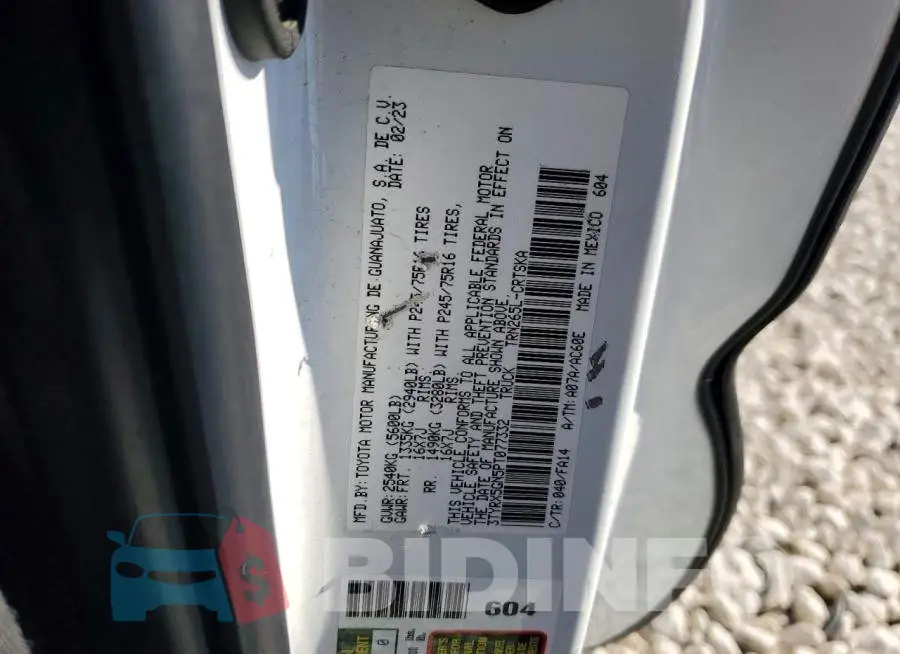 3TYRX5GN5PT077332 Photo# 12