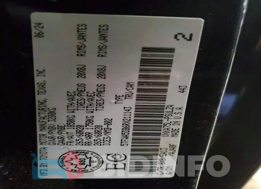 5TFWA5DB6RX211143 Photo# 12