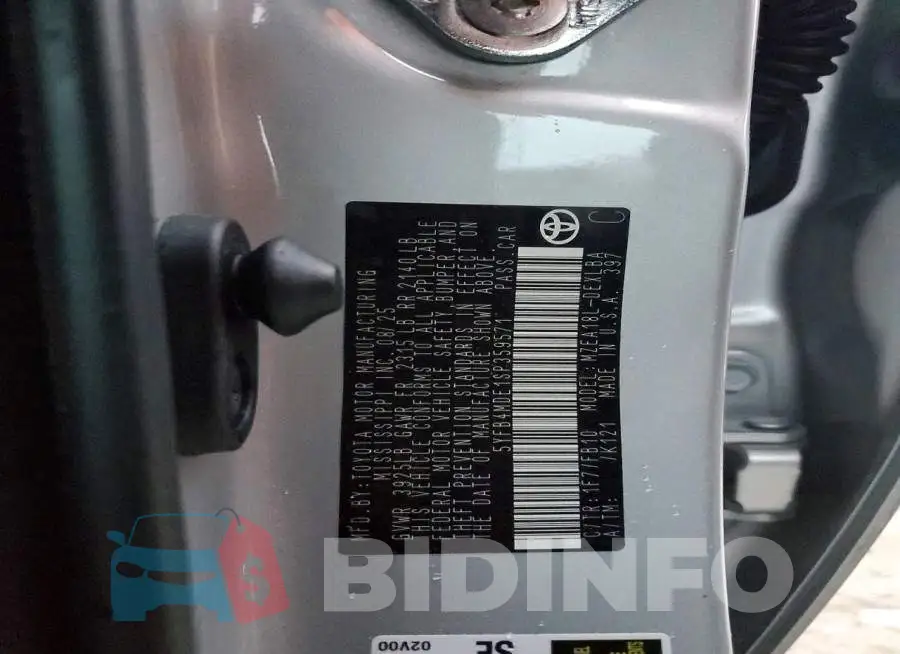 5YFB4MDE1SP359571 Photo# 13