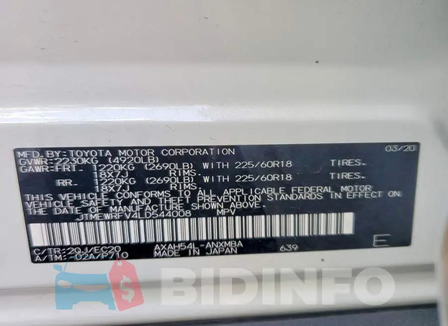 JTMEWRFV4LD544008 Photo# 13