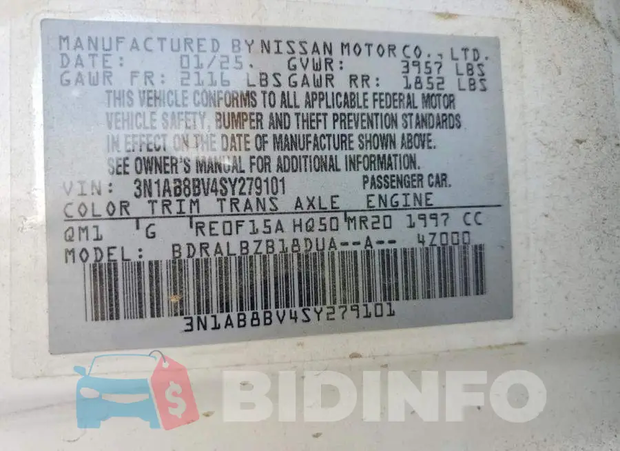 3N1AB8BV4SY279101 Photo# 13