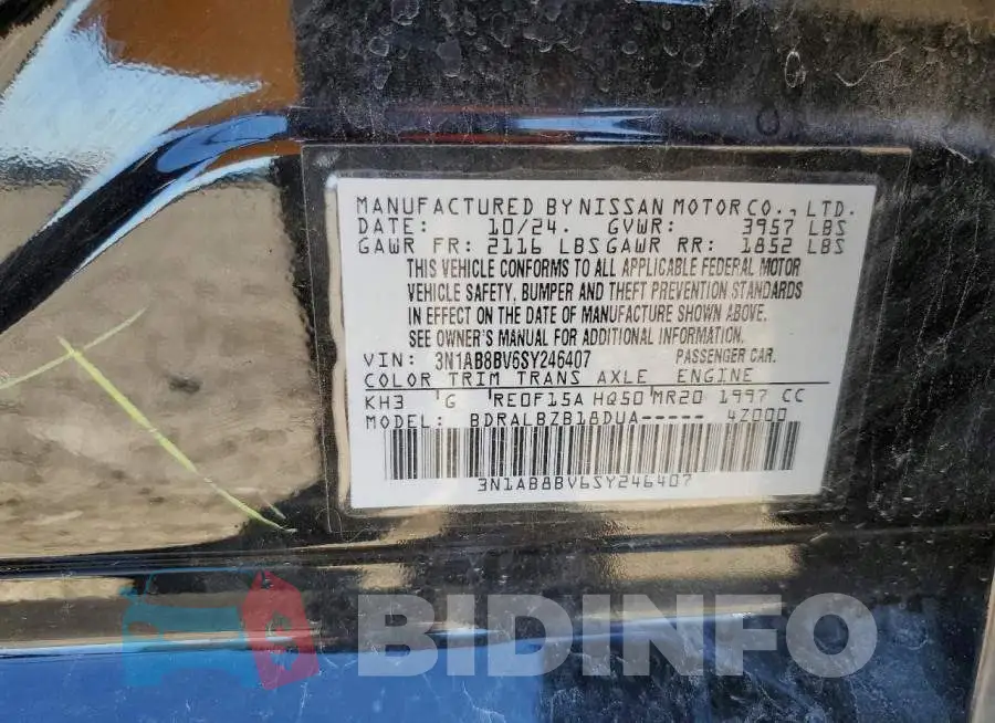 3N1AB8BV6SY246407 Photo# 13