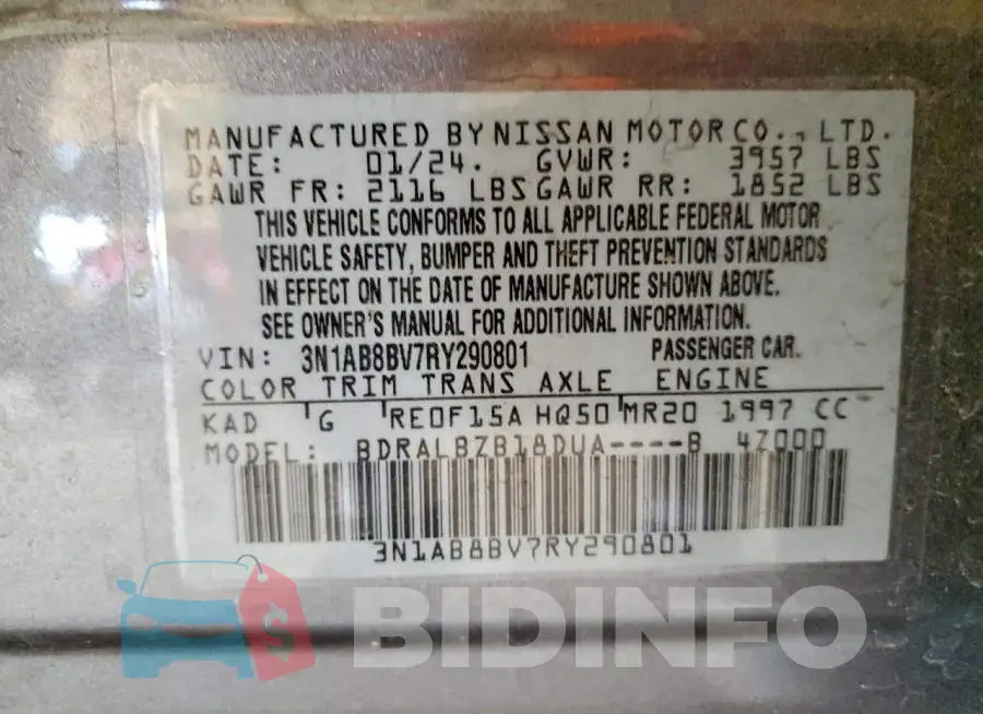 3N1AB8BV7RY290801 Photo# 12