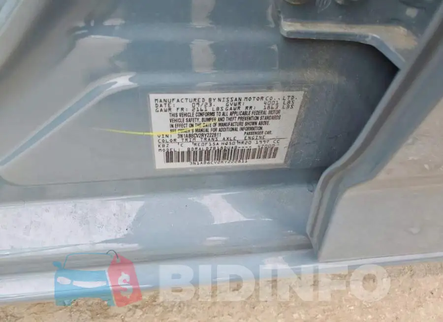 3N1AB8CV2RY222811 Photo# 12