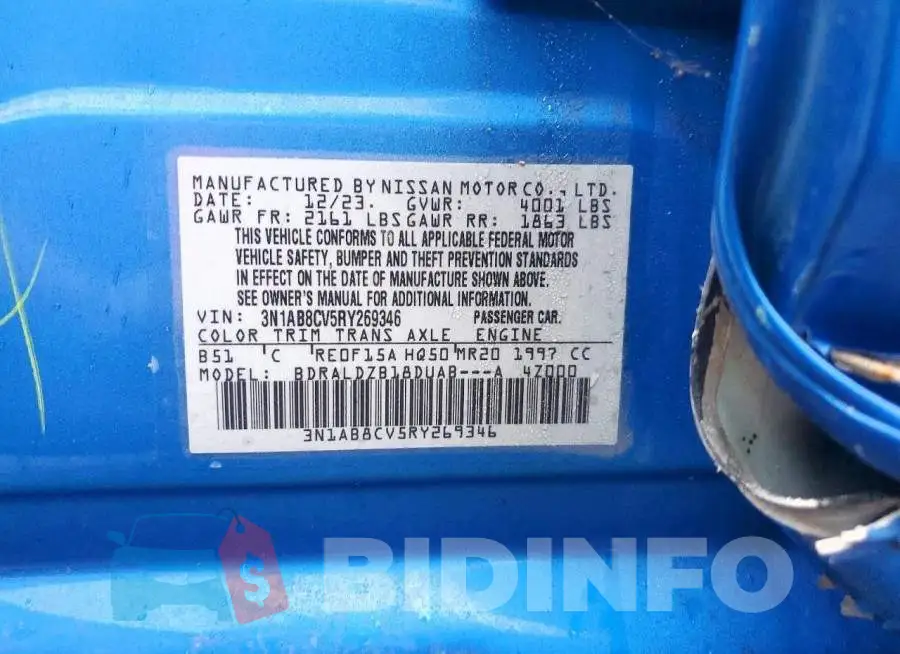 3N1AB8CV5RY269346 Photo# 12