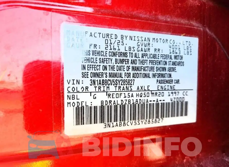 3N1AB8CV5SY285827 Photo# 13