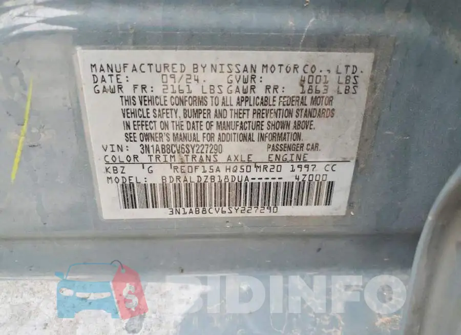 3N1AB8CV6SY227290 Photo# 13