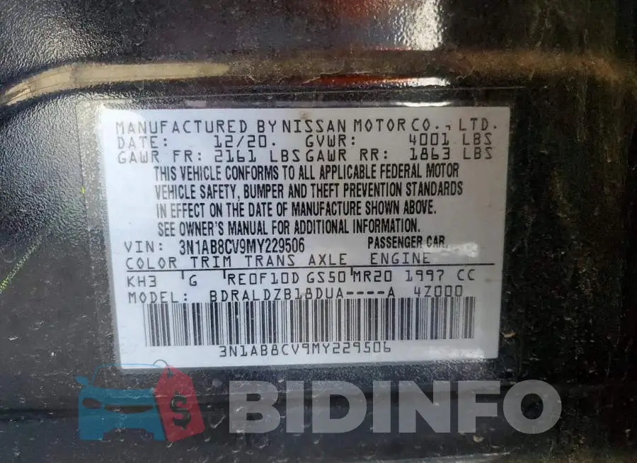 3N1AB8CV9MY229506 Photo# 12