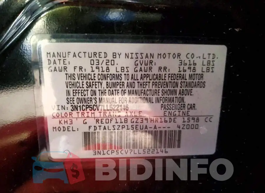 3N1CP5CV7LL522146 Photo# 14