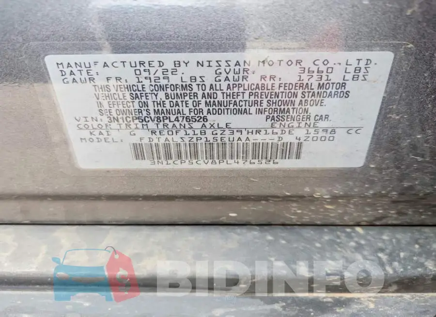 3N1CP5CV8PL476526 Photo# 12