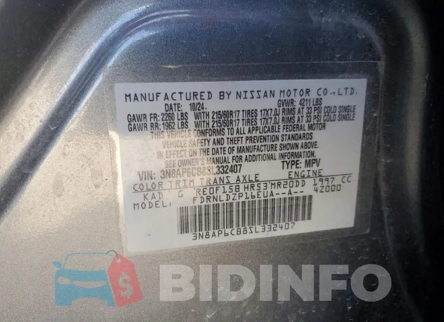 3N8AP6CB8SL332407 Photo# 13