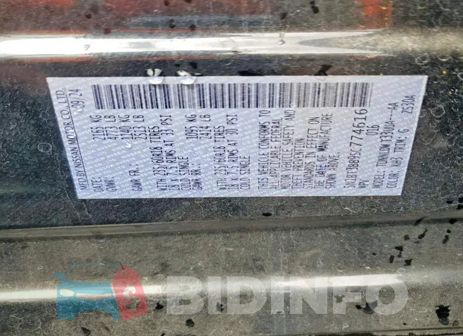 5N1BT3BB9SC774616 Photo# 14